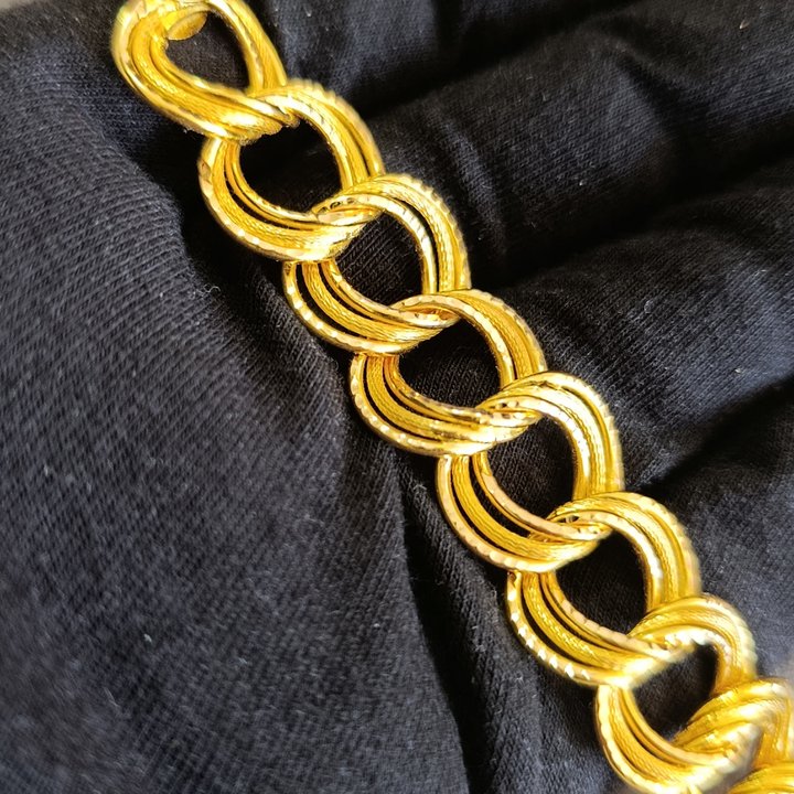 Samanyolu Gold El İşçiliği Boru Bileklik