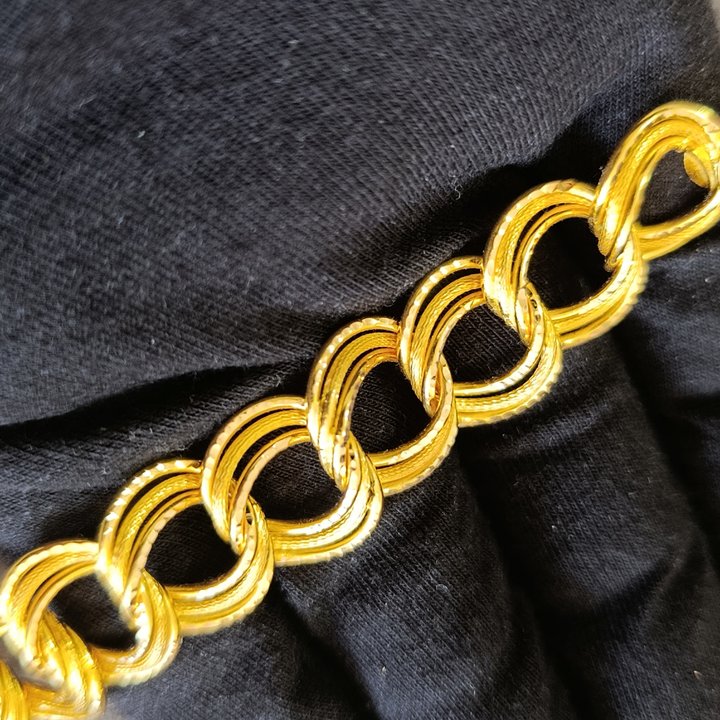 Samanyolu Gold El İşçiliği Boru Bileklik